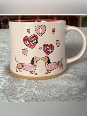 Dachshund themed Valentine’s Day ,17 oz mug